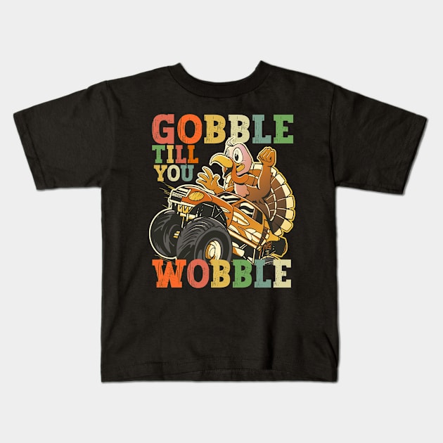 Funny ThanksGiving Turkey Kids T-Shirt by JayD World